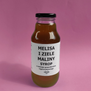 MELISA Z ZIELEM MALINY – SYROP 330 ml (do rozcieńczania)